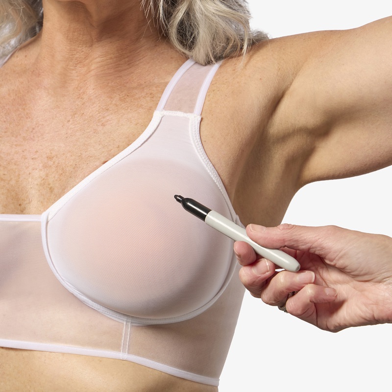 Chabner XRT radiation bra, fabric detail