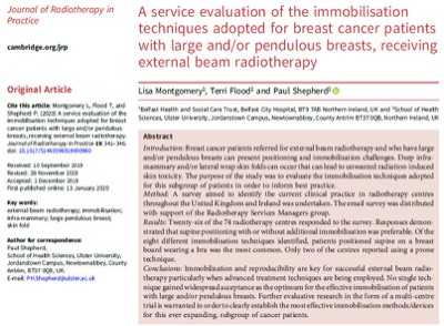 Service evaluation of immobilisation techniques thumbnail